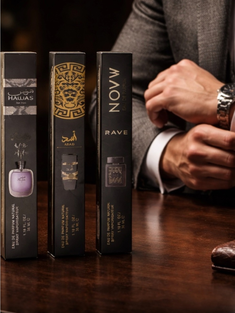 Rave, Asad, Now Rave..  Men's Fragrance Sprays -bundle